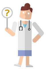 女医：回答　わからない
