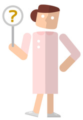 看護師の女性：回答　わからない
