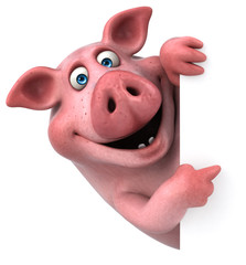 Fun pig - 3D Illustration