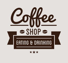 Vintage logo. Coffee shop template