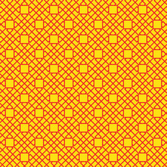 Chinese New Year yellow red seamless pattern. Print colors used. 