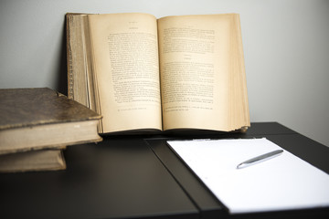 Fototapeta premium Old books to study