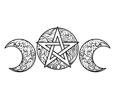 Pentagram Moon Images – Browse 4,850 Stock Photos, Vectors