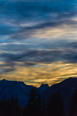 Sunset over Banff National Park