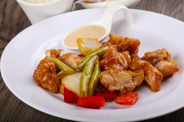 Stir fry teriyaki pork