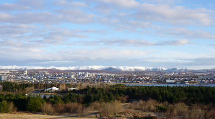 Fototapeta na wymiar Beautiful Reykjavik City, the capital of Iceland
