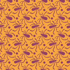 Happy Halloween background. Seamless patterns