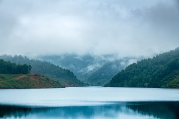 Obraz premium Shahr-e Bijar Lake, Gilan, Iran