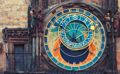 Fotobehang Astronomical clock in Prague © Veronika Galkina