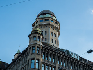 Corner of an old apartment building