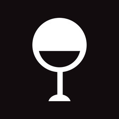 flat icon in black and white style designer chair 