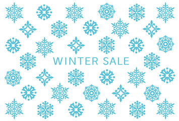 ウインターセール　DM　雪の結晶