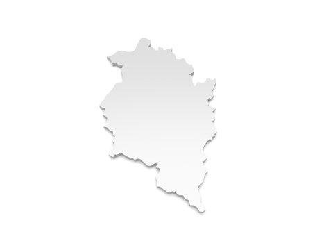 3D Illustration - Karte &Ouml;sterreich - Vorarlberg