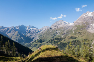 Fototapeta premium Großglockner im Sommer, Aussicht