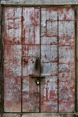 Metal door, Yangon, Myanmar
