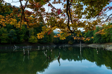 Obraz premium Churet Lake, Mazandaran, Iran