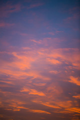 sunset blue and orange sky