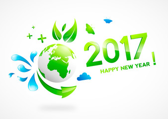 2017 Earth - Green & Blue Version