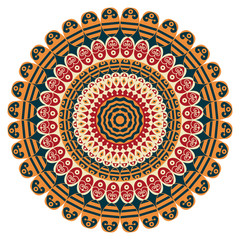 Round ethnic pattern