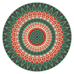 Round ethnic pattern