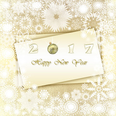 Fototapeta na wymiar Decorative gold background for New Year