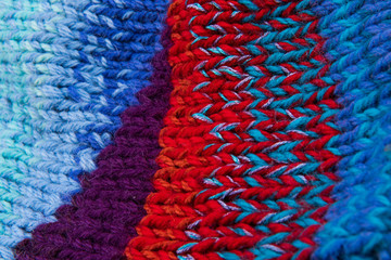 striped colorful wool texture