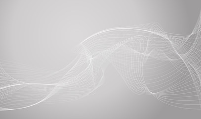 abstract wave element for design greyscale