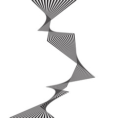 optical effect mobius wave stripe design movement