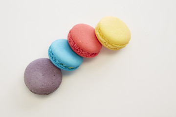 French colorful macarons