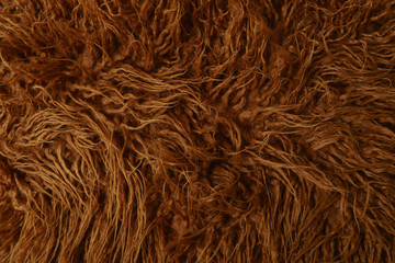 A full page of brown faux fur background texture
