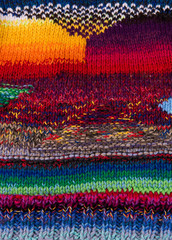 Obraz premium striped colorful wool texture