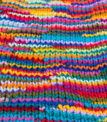 Fototapeta na wymiar striped colorful wool texture