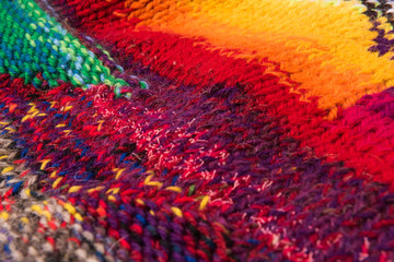 striped colorful wool texture