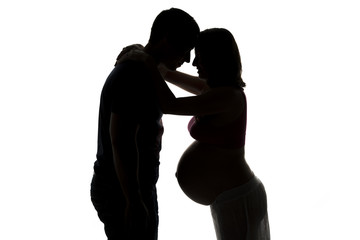 Couple Pregnant woman and her husband