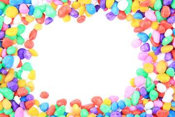 boulders with plastic colors