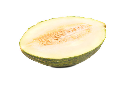 Half of green melon