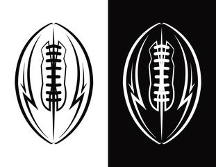 American Football Emblem Icon Illustration