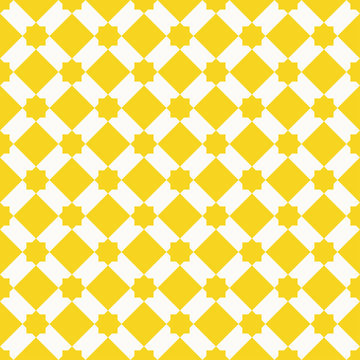 Seamless Abstract Yellow Tile Pattern.