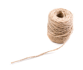 New spool of craft twine isolated