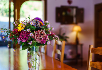 Countryside house comfortable interior in alsacien style