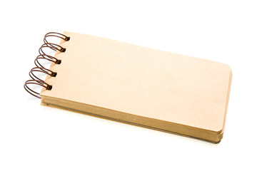 New blank paper note pad isolated