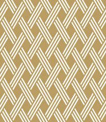 seamless art deco pattern of weaved  strips.