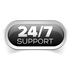 24 7 icon. open 24 hours a day and 7 days a week