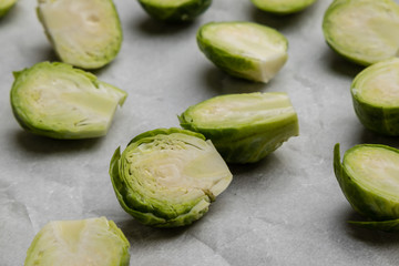 sliced fresh brussels sprouts