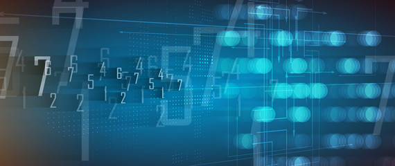 Digital technology world. Business virtual concept. Vector background