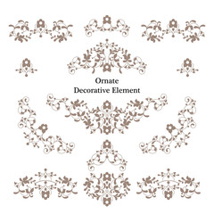 Vector decorative frame. Elegant element for design template.