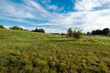 Obraz premium Dike Landscape at Langst nearby Duesseldorf / Germany