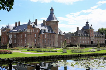 The historic Castle Anholt in North Rhine- Westphalia, Germany