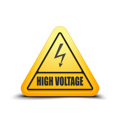 High Voltage Risk sign