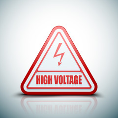 High Voltage Risk sign